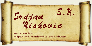 Srđan Mišković vizit kartica